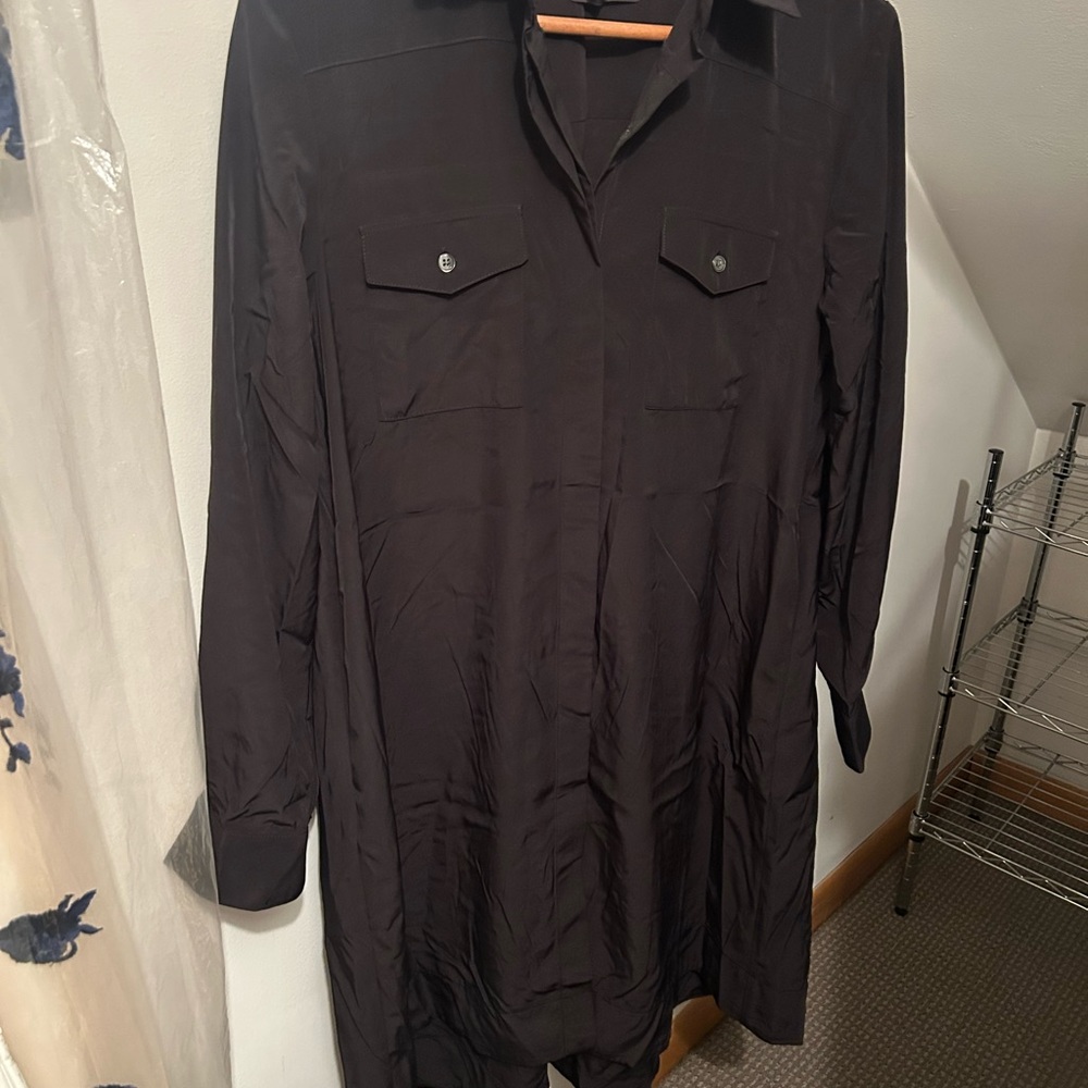 Hatch Women’s Black Maternity Shirt Dress